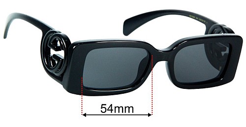 Gucci GG1325S 54mm Replacement Lenses by Sunglass Fix™